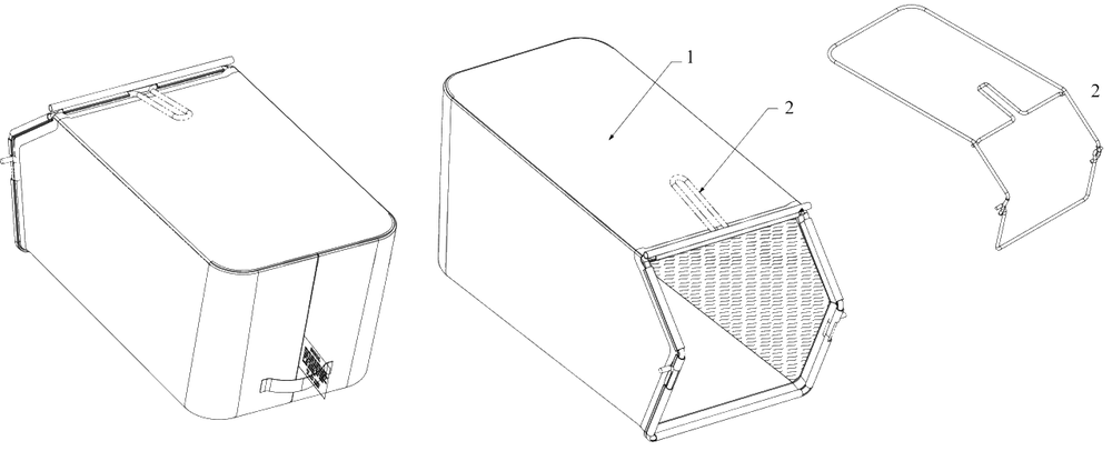 Grassbag Diagram and Parts List for 12AVB2M5345 2021 Yard Machines Lawn Mower